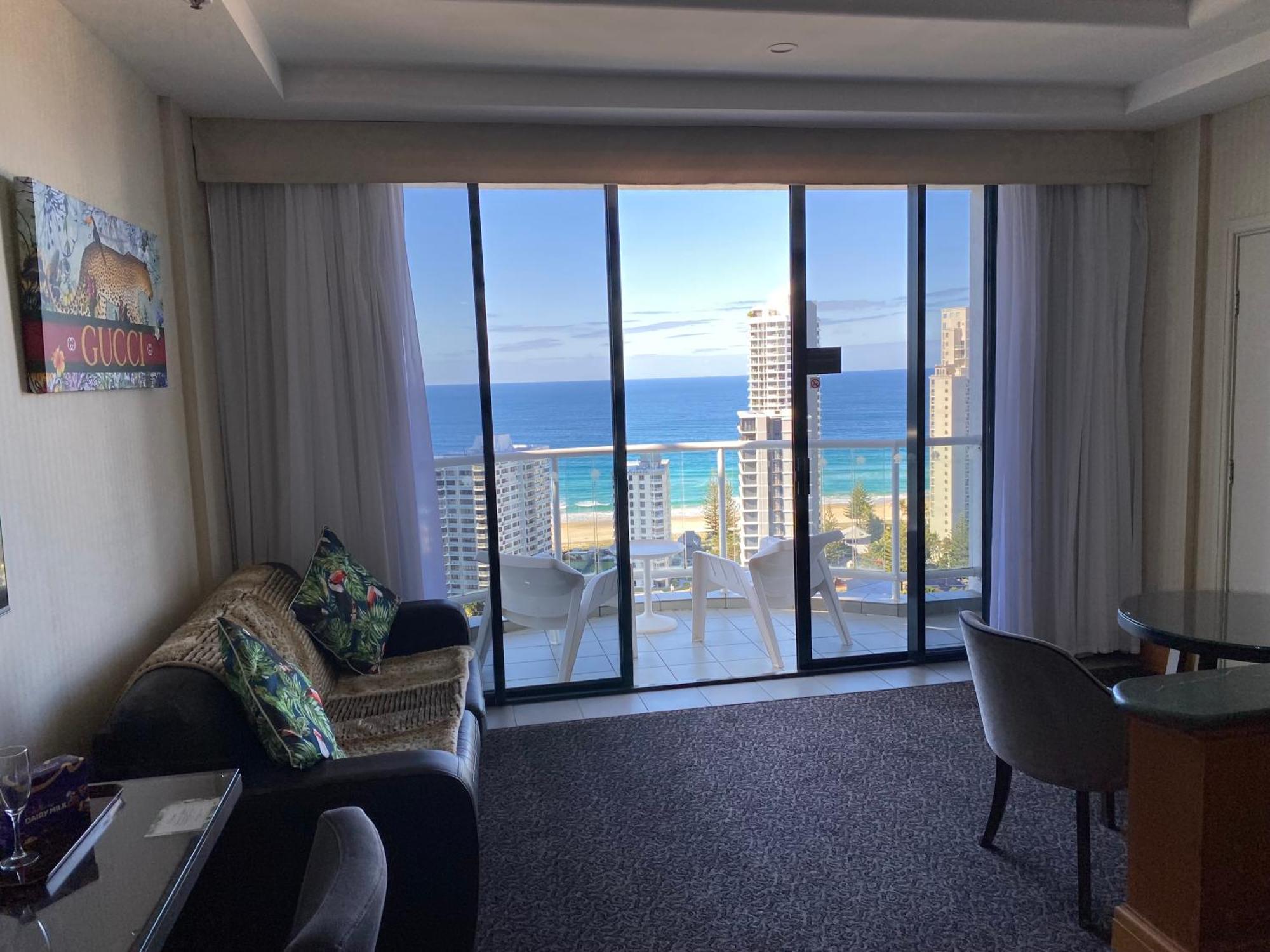 Luxury Privately Owned Ocean View Studio Apartments At O4Ks Gold Tower Gold Coast Eksteriør billede